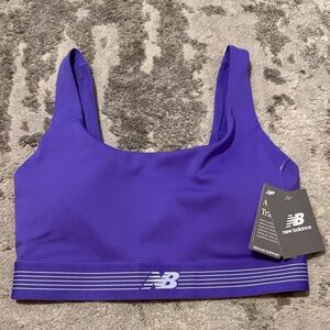 New Balance Women's Vibrant Purple Sports Bra